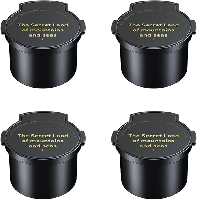 4PCS Car Air Freshener Refill (2000 sprays) Dedicated Perfume Long Lasting Air Fresheners - Smart Car Air Freshener Refill Made of Natural Plant Extracts(Mystic Mountains and Seas)