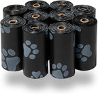 Best Pet Supplies Dog Poop Bags (4 x 150 Bags) for Waste Refuse Cleanup, Doggy Roll Replacements for Outdoor Puppy Walking and Travel, Leak Proof and Tear Resistant, Thick Plastic - Assorted Colors