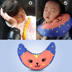 Kids Seat Belt Pillow Soft Car Seat Neck Support Pillow Pad Safety Belt Strap Cover Headrest Travel Cushion for Auto Airplane Pushchair