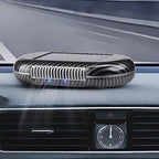 Solar-Powered Car Air Purifier with USB Charging & Ozone Odor Elimination - Portable HEPA Filter-Free Ionizer for Pet Odors, VOCs - Compact, Silent, Best for Car Use (8820 carbon fiber)