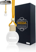 Car Air Fresheners for Men | 10ml Air Freshener | Strong Perfume Hanging Diffuser with Odour Eliminaor Technology | Car Accessories | Car Scents Air Fresheners by Ikeda (Oval, Coconut)