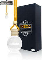 Car Air Fresheners for Men | 10ml Air Freshener | Strong Perfume Hanging Diffuser with Odour Eliminaor Technology | Car Accessories | Car Scents Air Fresheners by Ikeda (Oval, Coconut)
