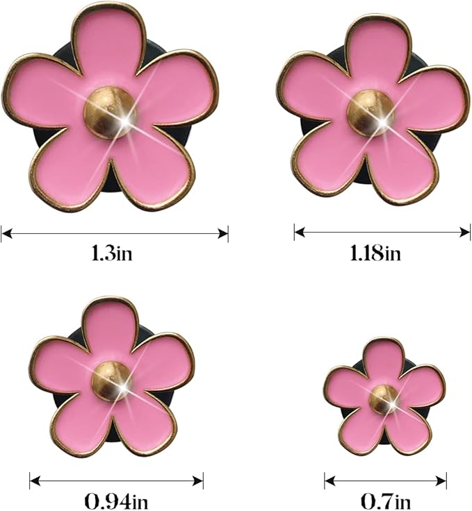 8PCS Car Daisy Flower Air Vent Clip, Cute Auto Outlet Air Conditioning Clip, Sweet Girly Vehicle Fresheners Gift for Women Girls, Car Interior Decor Universal Fit（Pink）