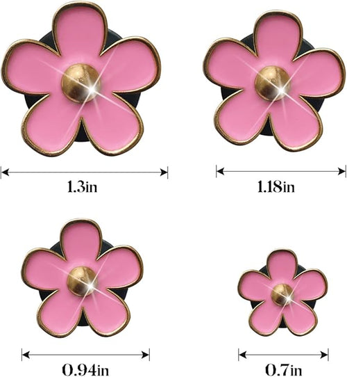 8PCS Car Daisy Flower Air Vent Clip, Cute Auto Outlet Air Conditioning Clip, Sweet Girly Vehicle Fresheners Gift for Women Girls, Car Interior Decor Universal Fit（Pink）