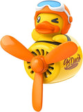 Pilot Yellow Duck Car Air Fresheners - Rotating Propeller Cartoon Automotive Diffuser with Creative Car Perfume Decoration