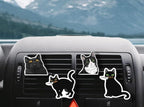 WIRESTER Set of 4 Fresh Scented Car Air Freshener Vent Clip, Decorative Accessories, Interior Decoration for Cars - Dogs, Cats, Animal