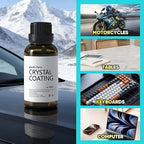 Crystal Coating for Car Plastic Parts - Plastic Trim Restorer to Restore Faded Surfaces - Long Lasting Shine, Easy Wipe-On for Dashboard, Door Panels & Exterior Trim (1)