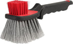 Wheel and Tire Brush for Cleaning Wheels, Tires and Rims, Car Wash Wheel Well Brush, Soft & Stiff Bristle Double Head Car Detailing Tire Scrub Cleaner Brushes