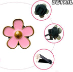 4 Pcs Metal Daisy Air Vent Clips Flower Car Air Freshener Clip Air Conditioning Outlet Clip Bling Charm Car Inter Decor Accessories for Girls Women
