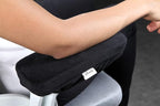 Aloudy Ergonomic Memory Foam Office Chair Armrest Pads, Comfy Gaming Chair Arm Rest Covers for Elbows and Forearms Pressure Relief(Set of 2), Stretch Fit, Black