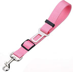 Elisel Elisel 2 Packs Adjustable Length Pet Dog Cat car seat Belt Pet seat Belt Pet Accessories for Dogs Cats and Pets (Pink)