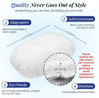 Andalus Brands Pure Australian Sheepskin Fluffy Car Center Console Cover, Luxurious Non-Shedding Furry Arm Rest Cover for Car, Versatile for All Seasons, White - (11.47" X 6.3")