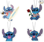 Rawan 4 Pack Car Air Freshener Cartoon, Accessories Cute for Women Girls And men Car, Funny Decor Hanging Fresheners Car Interior Room Decorations, for Christmas Gift. (A, Large)