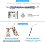 Dog Seat Belt for Bike Basket, Retractable Bicycle Dog Seatbelt, Elastic Pet Safety Leash Harness for Cat, Dog Leash Extension Attachment Shock Absorbing Lead Extension Absorber (Grey)