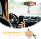 Mobestech Car Perfume Bottle Hanging Air Freshener Pendant for Rearview Mirror 5Ml Refillable Diffuser with Elegant Mini Design for Car Office Bedroom