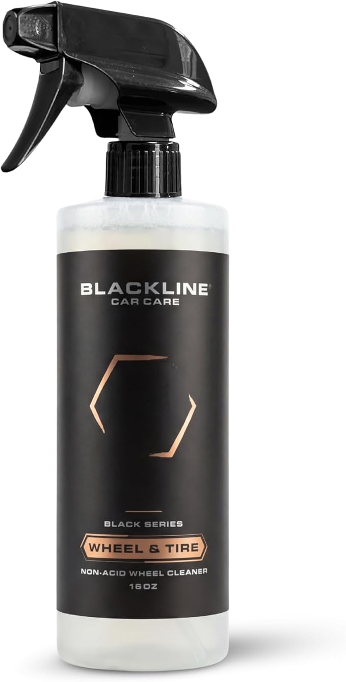 Blackline Wheel & Tire Cleaner Spray - Non-Acidic Brake Dust Remover Bug Remover & Wheel Cleaner for Cars, Trucks and More — Versatile, Fast Acting, and Safe for Most Finishes