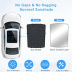 Car Sunroof Compatible with Volvo C40(Not for XC40) 2021-2023, Foldable Glass Roof Sunshade with Storage Bag, Sunshade Roof Heat Insulation Sun Protection Interior