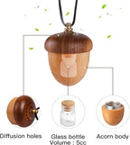 Maromalife Essential Oil Car Diffuser, Wooden Acorn Decor Cute Car Diffuser Air Freshener, Hanging Aromatherapy Diffuser Perfume Car Decoration, Gift for Women/Men, Christmas, Birthday