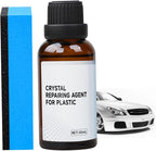 Plastic Parts Crystal Coating, 30ml Car Plastic Plating Refurbishing Agent with Sponge, Great Gloss Protection Car Trim Restorer for Interior or Exterior