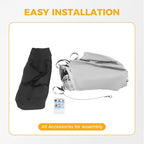 Semi-Automatic Car Tent, 3.78×7.2FT Portable Cars Umbrella Vehicles Tent Blocking UV Rays Car Roof Cover Cars Awning with Carrying Bag Sun Shades for Vehicles Roof Protection (Silver Gray)