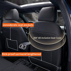 AOMSAZTO Car Seat Cover for Mazda 3 2019 2020 2021 2022 2023 2024 2025 2026 - Full Set Customized Black Faux Leather Seat Covers