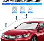 KUST Windshield Sun Shade for Honda Accord 2013-2015 2016 2017 Accessories Custom Fit Sunshade Foldable Sun Protector Block UV Rays Keep Your Car Cooler