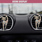 2PCS Car Vent Clips, Bling Cat Air Conditioning Outlet Clip, Crystal Rhinestone Auto Diffuser Perfume Clip, Cute Car Accessories for Women, Vehicle Interior Decoration (Colorful)