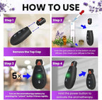 Discreet Car Key Aromatherapy Battery with Soft Touch Finish, Universal Thread Diffuser for On-the-Go Relaxation, Rechargeable Keychain Wellness Tool, Great Gift for Birthday, Holiday, or Everyday Use