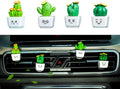 cute simulated plant shape aromatherapy vent car cactus air freshener, vent clip interior accessory, car scent freshener perfume aromatherapy clip (Cartoon)