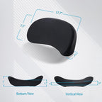 Ergonomic Sacral Cushion for Car & Office Chair - Fills Seat Gap for Tailbone & Lower Back Support, Memory Foam Wedge Pillow for SI Joint Comfort, Non-Slip Design with Seat Anchor