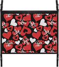 Red Heart Car Roof Storage Bag Multi-Purpose Seat Organizer Premium Car Seat Organizer Vehicle Passenger Seat Organization and Storage for Kids Adults Pets Items