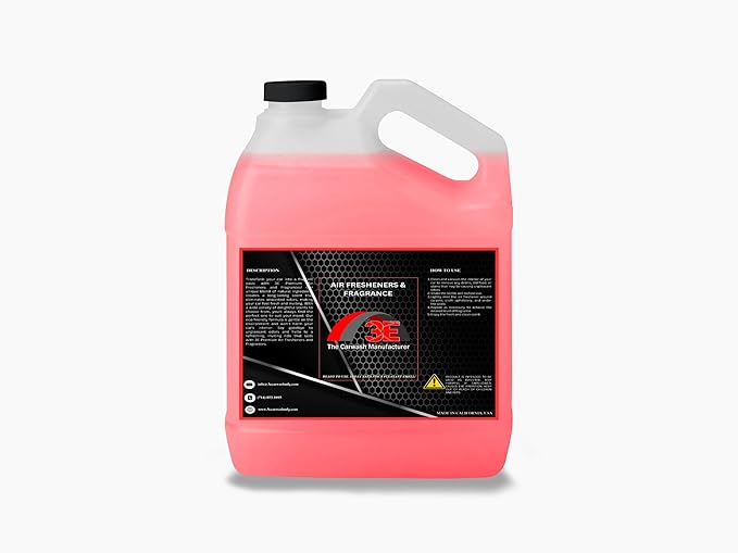 3E Super Wild Cherry Air Freshener, Deodorizer, and Odor Eliminator 1 Gallon Ready-to-Use | Best for Cars, Trucks, Home or Office 128 fl oz, Made in the USA