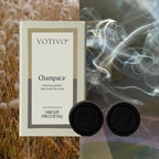 Votivo Champaca Car Fragrance 2-Pack | Auto Vent Clip Car Fresheners | Patchouli Scent for Vehicle | Provides Long Lasting Premium Scent for Auto