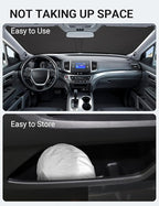 Proadsy 2026 Upgrade Windshield Sun Shade Custom Fit Honda Ridgeline 2017-2025 2026 4-Layer Foldable Front Sunshade Protector Sun Visor Blocks UV Rays Keep Car Cooler