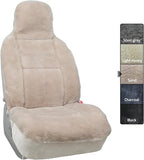 Aegis Cover Premium Australian Merino Sheepskin Car Seat Cover, Easy-Install Summer & Winter Universal Fit for SUV Truck Sedan Most Vehicles (FS-Sand)