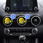 Cute Yellow Duck Air Vent Clips - Fun Car Air Fresheners & Decor