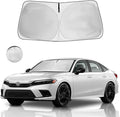 Windshield Sun Shade for Honda Civic Window Sunshade 2022 2023 2024 2025 2026 Accessories Front Window Shade Sun Visor Sunshade Windshield Cover 4 Layers Foldable Blocks UV Rays Keep Car Cooler