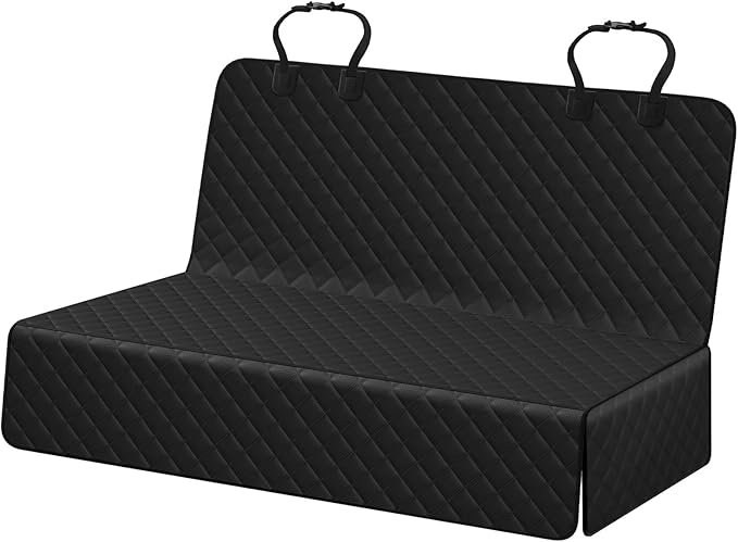Waterproof Dog Car Seat Cover - Scratchproof Bench Cover for Back Seat, Universal Fit for Cars/Trucks/SUVs, Nonslip Pet Mat with Seat Protection, Machine Washable