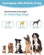 Hands Free Dog Leash, Multifunctional Crossbody Leash, Long Waist Dog Belt with Car Safety Buckle and Double-Sided Reflective Stitches（Blue 5.3-7.9ft-Medium）