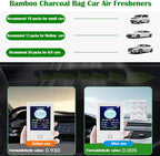 30Pack Activated Bamboo Charcoal Odor Absorber Air Purifying Bag for Home or Cars Odor Eliminator; Car Air Freshener; 10g/Pack Natural Air Freshener for Home,Car,Closet,Basement,Pets