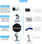 Dog Seat Belt for Bike Basket, Retractable Bicycle Dog Seatbelt, Elastic Pet Safety Leash Harness for Cat, Dog Leash Extension Attachment Shock Absorbing Lead Extension Absorber (Black)