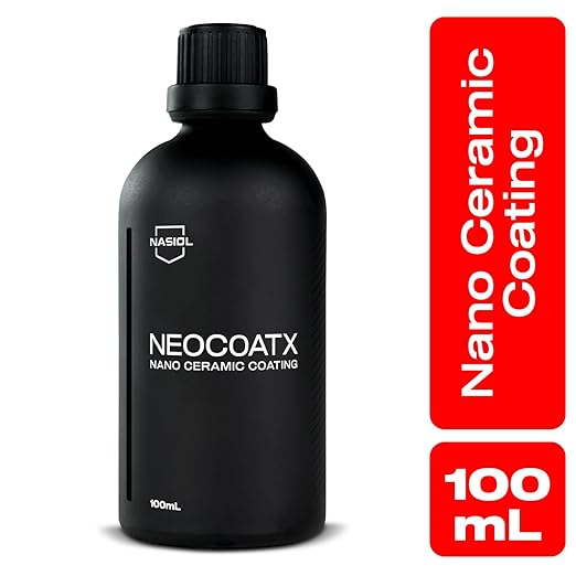 Nasiol Neocoatx Nano Ceramic Coating for Cars 100 ml, Auto Detailing Kit Body Armour, Scratch Resistance Up to 1 Year Paint Protection for Vehicle and Motorcycles.