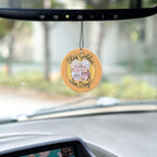 The Golden Girls "Stay Golden, San Diego!" Car Air Freshener | Exclusive Golden Girls Collectible | Sweet Lavender Scent