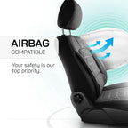 Premium Car Seat Covers Front Seat - Linen Car Seat Cover for SUV, Cars, Most Pickups, Smoke Grey-Grey, Car Seat Protector, Car Seat Covers Front Seats, Car Seat Protector
