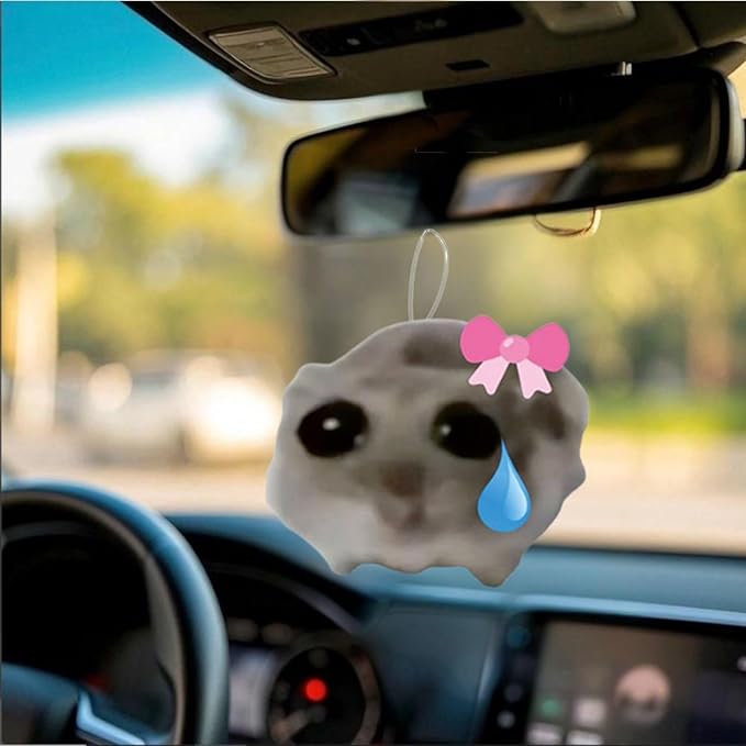 8 Pcs Sad Hamster Hamsti, Air Freshener, Funny Meme Gifts,Car fragrance, Car interior decorations,Funny novelty gift