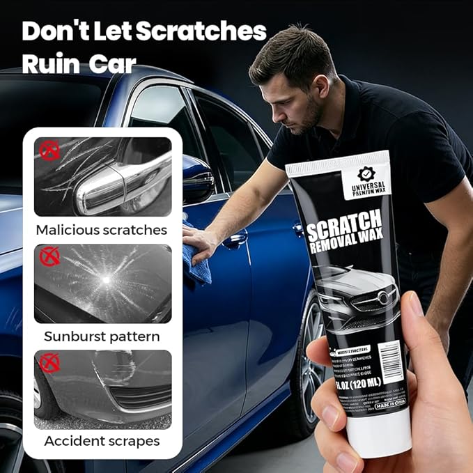 Car Scratch Remover Wax, Car Scratch Repair Paste, Car Polishing Wax Scratchs Remover Cars Paint Scratchs Repair Kit (2pcs)