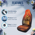GENANY Amor of God Car Seat Covers Set of 2, Breathable Front Seat Covers for Truck Sedan SUV, Christian Car Accessories, Christian Gift for Women Men