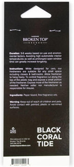 Black Coral Tide Car Air Freshener, Pack of 4