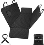 Dog Car Seat Cover for Back Seat 100% Waterproof, Long-Lasting and Soft Nonslip Backseat Dog Cover for Cars, SUVs and Trucks, 600D Oxford Fabric, Black, Standard (54" W x 59" L)