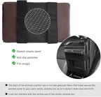 Car Center Console Armrest Pillow, 14"×8.3" Waterproof Leather Armrest Box Cover with Cup and Phone Holder, Soft Memory Foam Arm Rest Console Pad Protector for SUV Truck (Coffee, Glossy)